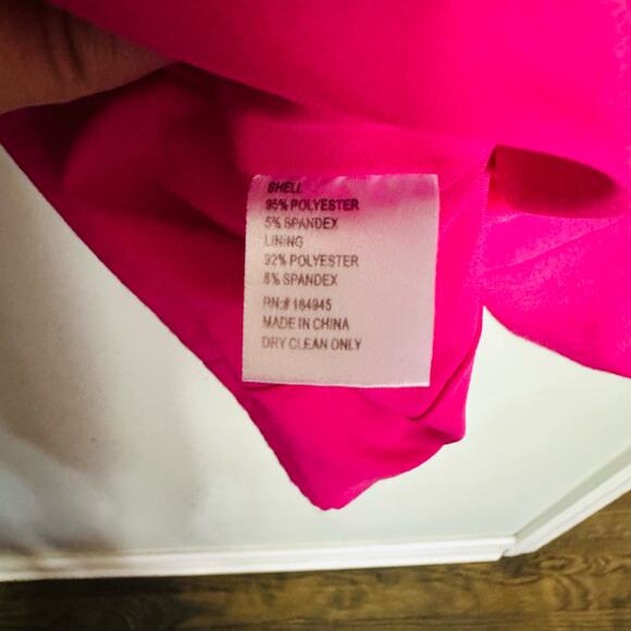 TOCCIN x RTR Women's Bright Pink Off the Shoulder Bow Sleeve Mini Dress Size 4 - Picture 14 of 15